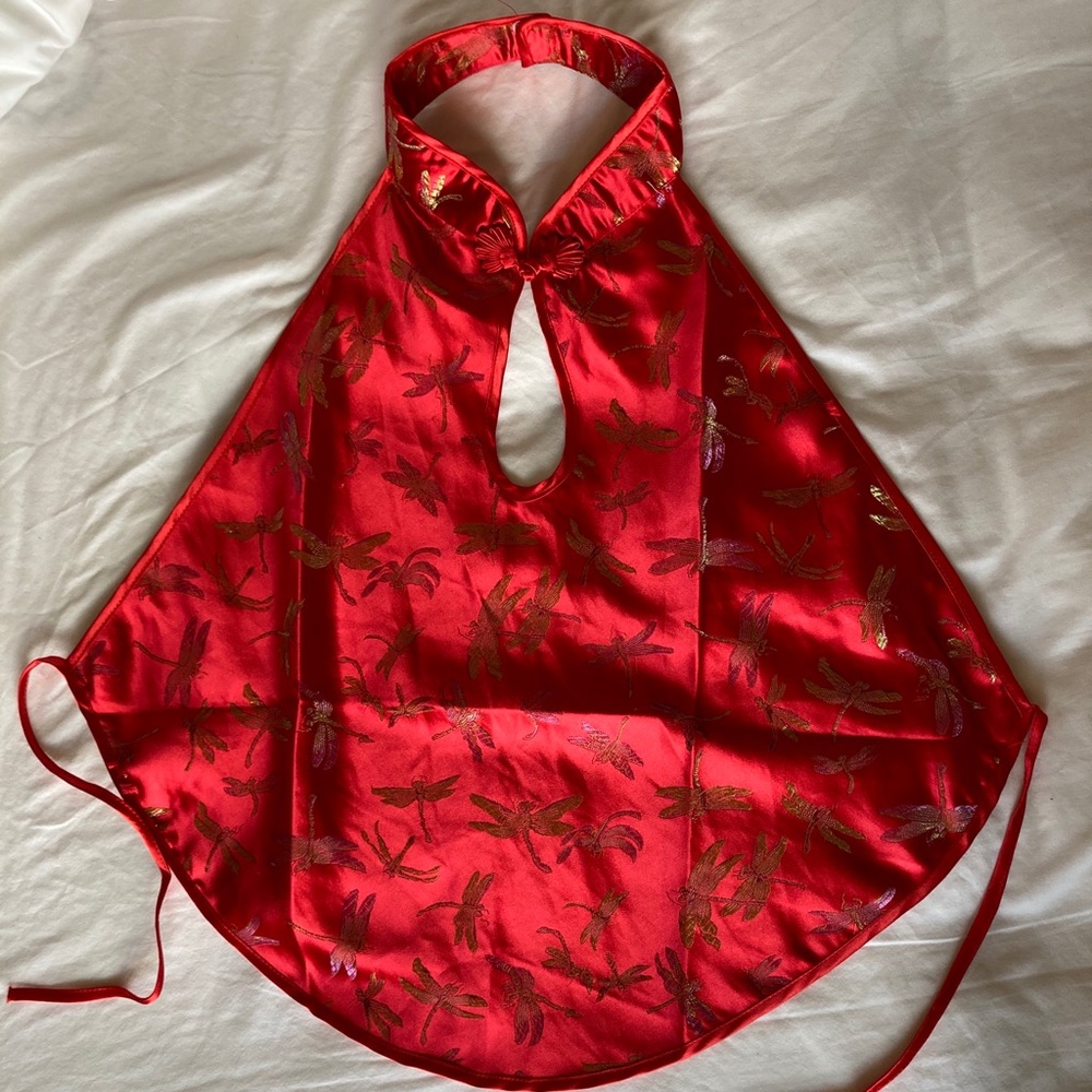 Silky Dragonfly Chinese Tank Halter Top